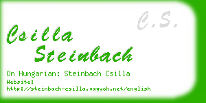 csilla steinbach business card